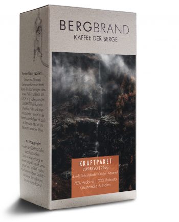Etikett Bergbrand Espresso Kraftpaket
