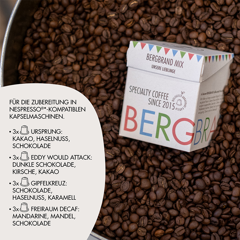 Abo: Kapselkaffee BERGBRAND Mix - unsere Lieblinge